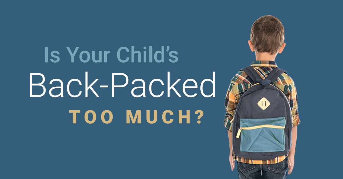 Is Your Child's Back-Packed Too Much | Nimbus Clinics